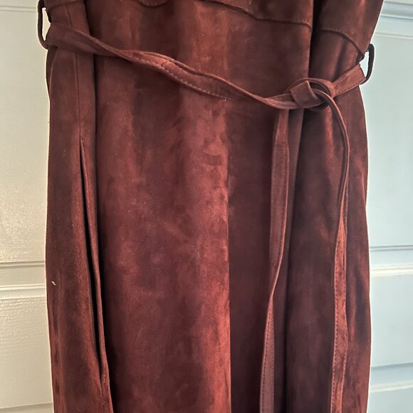 Vince 100% Lamb leather Suede Dress - 4 - Picture 10 of 15